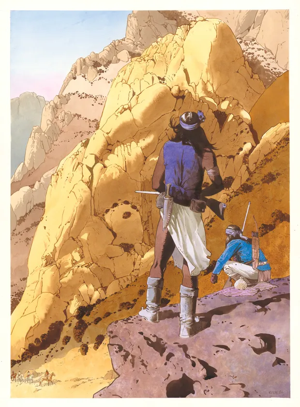 Illustration couleur, Golden West, Christian Rossi