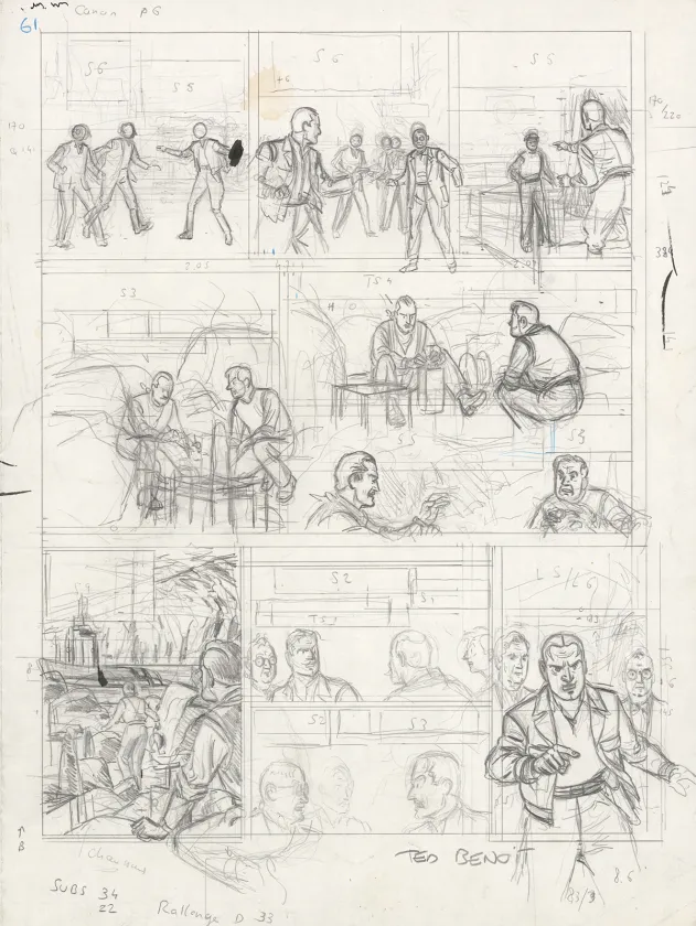 Sketch, Blake et Mortimer, Ted Benoit