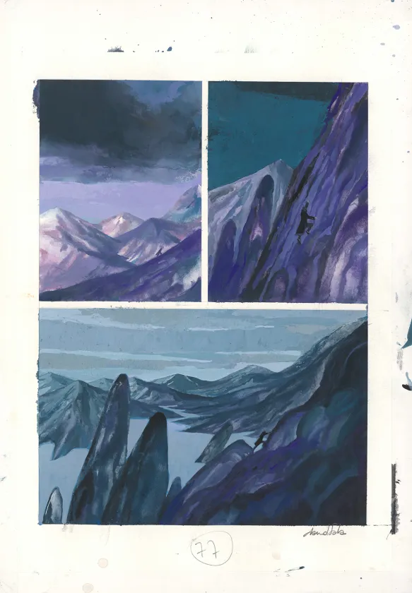 Planche couleur, Frankenstein, David Sala