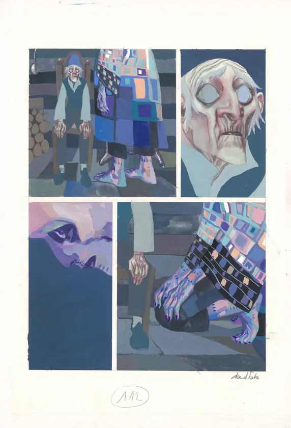 Planche couleur, Frankenstein, David Sala