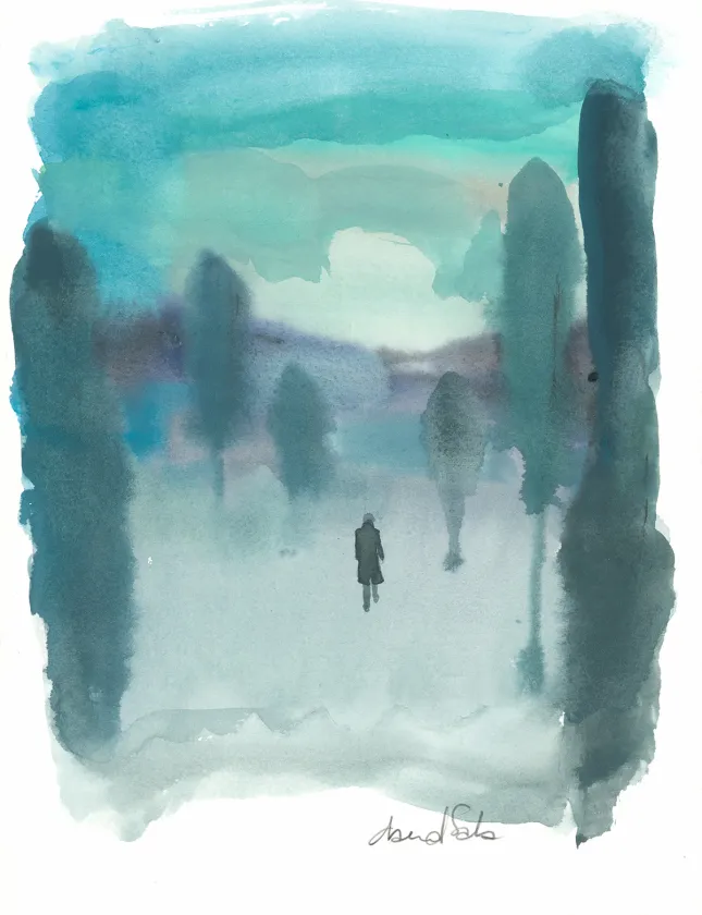 Colored illustration, Frankenstein, David Sala