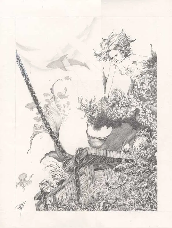 Black and white illustration, Djillali Defali