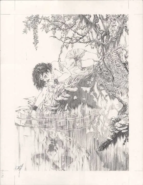 Black and white illustration, Djillali Defali