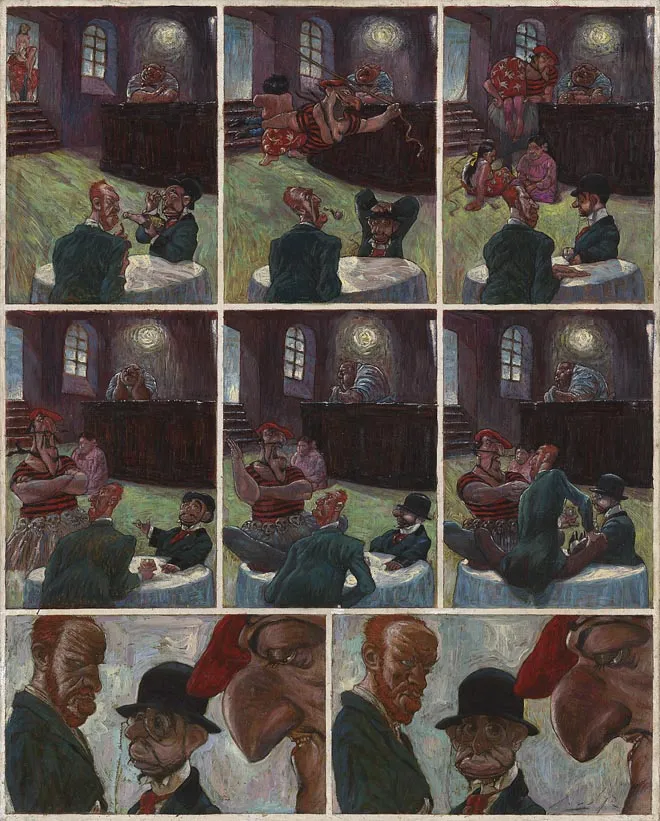 Planche couleur, Le Bordel des muses, Au Moulin-Rouge (T.1), Gradimir Smudja