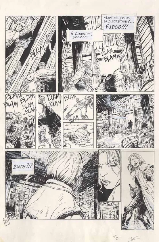 Planche noir et blanc, Fleurs carnivores, El macho (T.2), Régis Penet