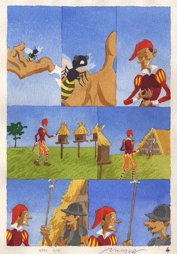 Colored original page, Collectif Arnaudin, Emmanuel Moynot