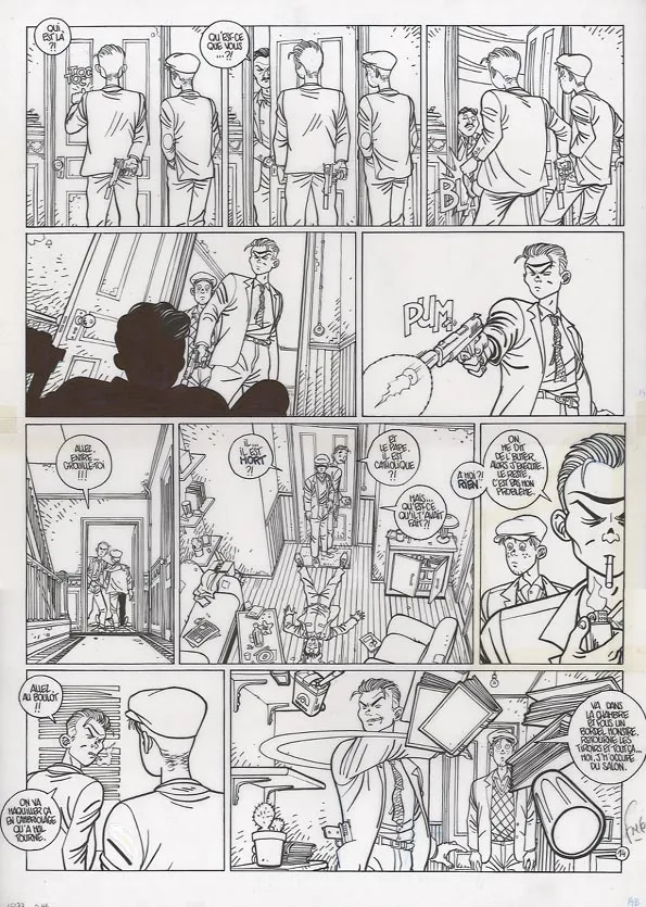 Planche noir et blanc, Le Poisson-clown, Happy (T.1), Fred Simon