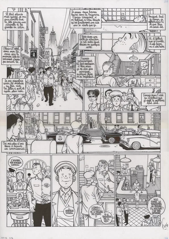 Planche noir et blanc, Le Poisson-clown, Happy (T.1), Fred Simon
