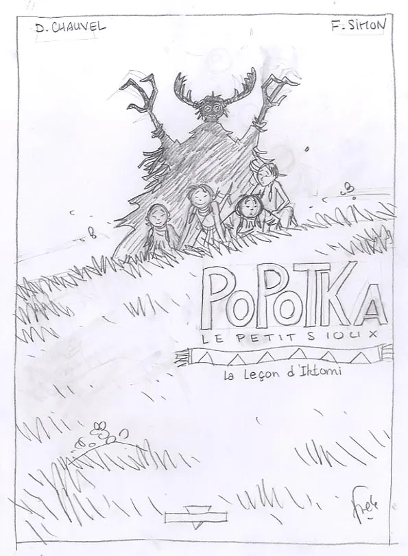 Sketch, Popotka le petit sioux, La leçon d'Iktomi (T.1), Fred Simon