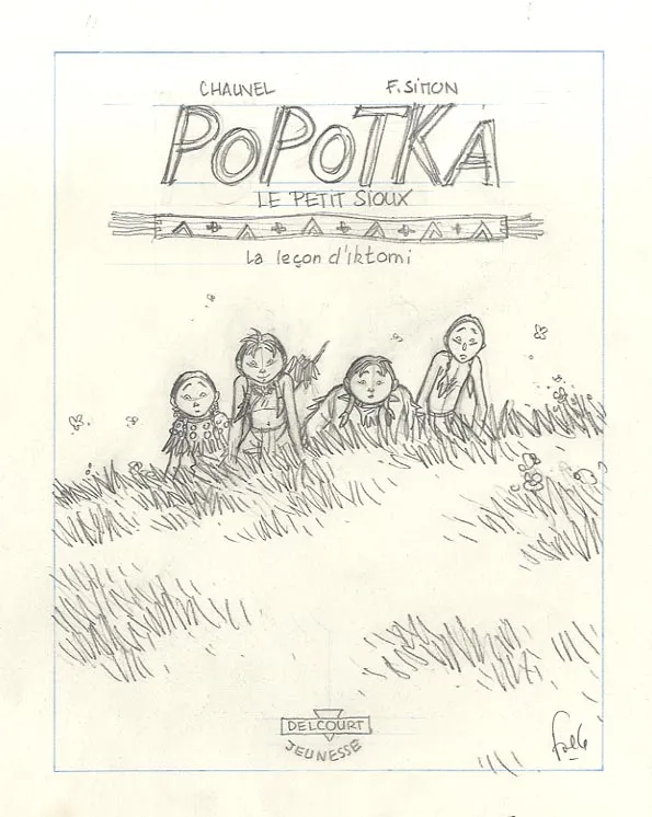 Crayonné, Popotka le petit sioux, La leçon d'Iktomi (T.1), Fred Simon