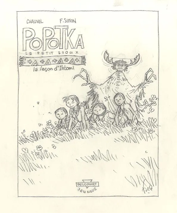Crayonné, Popotka le petit sioux, La leçon d'Iktomi (T.1), Fred Simon