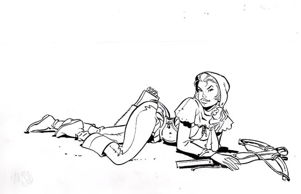 Black and white illustration, Félix Meynet