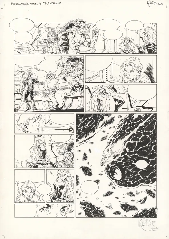 Planche noir et blanc, Kookaburra, Système Ragnarok (T.4), Nicolas Mitric