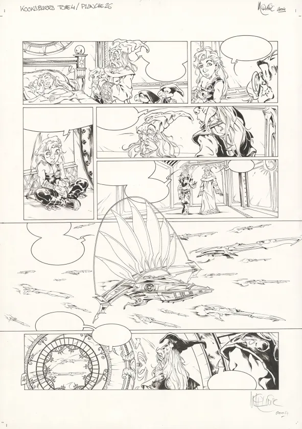 Planche noir et blanc, Kookaburra, Système Ragnarok (T.4), Nicolas Mitric