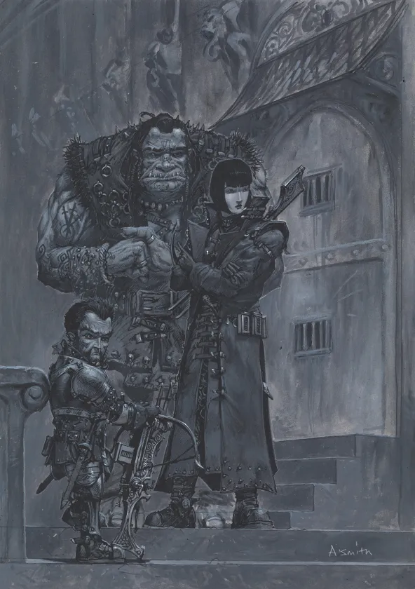 Colored illustration, Warhammer, Adrian Smith