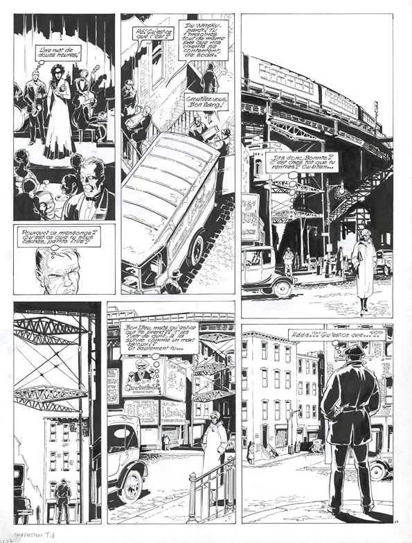 Planche noir et blanc, Louis la Guigne, Charleston (T.6), Jean-Paul Dethorey
