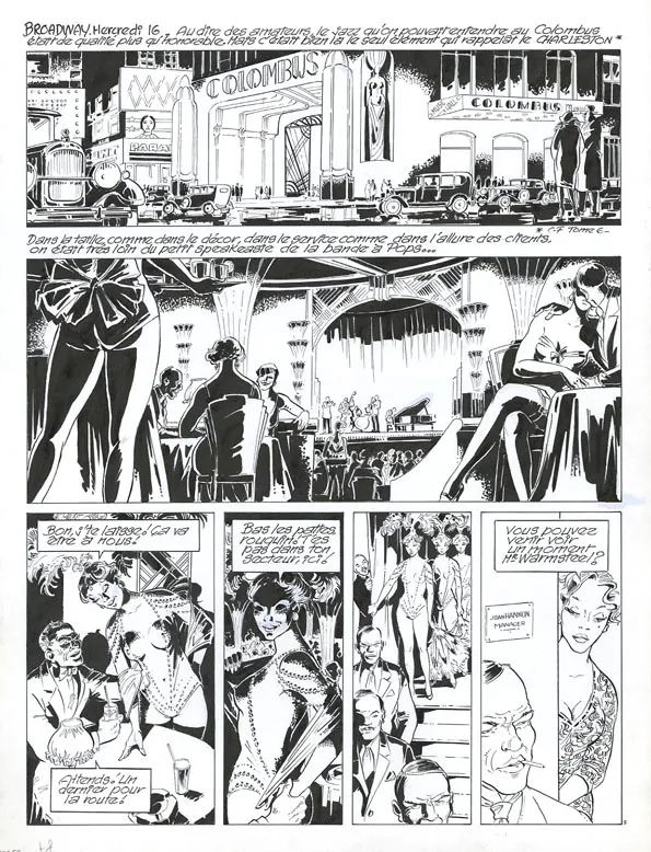 Black and white original page, Louis la Guigne, Fureur (T.8), Jean-Paul Dethorey