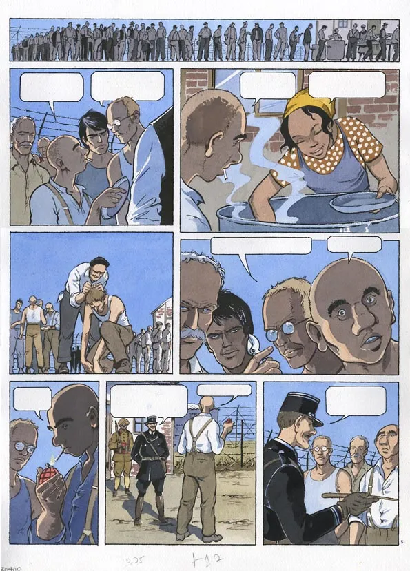 Planche couleur, Louis la Guigne, Les parias (T.12), Jean-Paul Dethorey