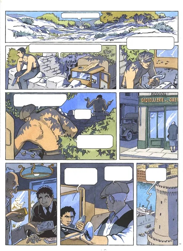 Planche couleur, Louis la Guigne, Lo zio (T.13), Jean-Paul Dethorey
