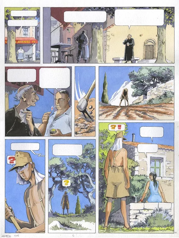 Planche couleur, L'oiseau noir, Jean-Paul Dethorey