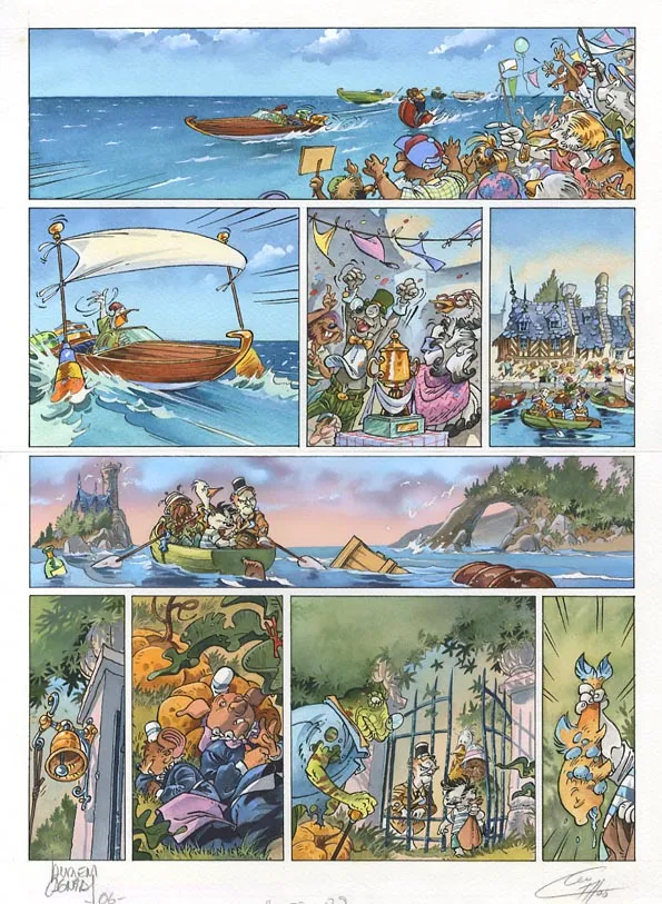 Colored original page, Pitchi Poï, Baby belle (T.3),  Guth&Cagniat