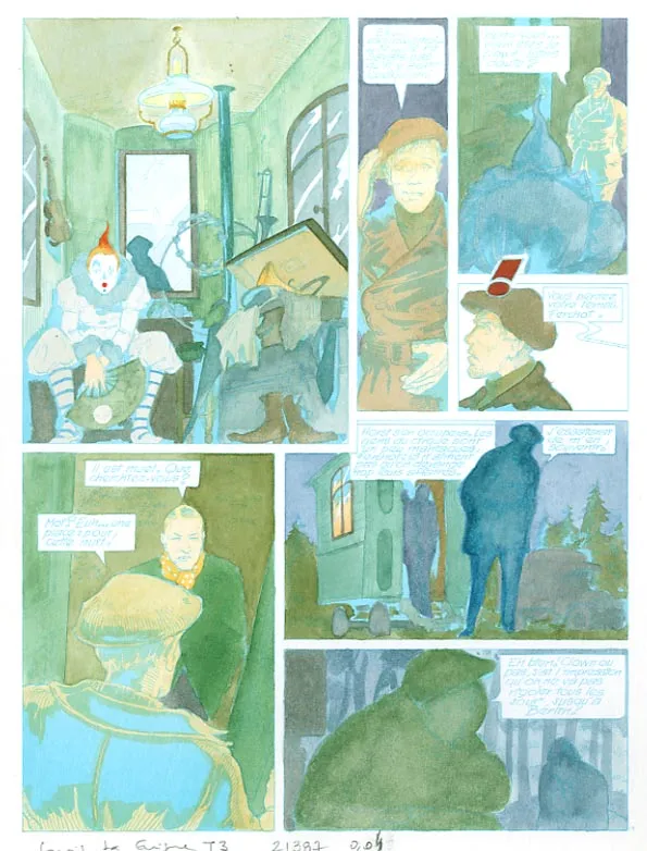 Color layout, Louis la Guigne, Un automne à Berlin (T.3), Jean-Paul Dethorey