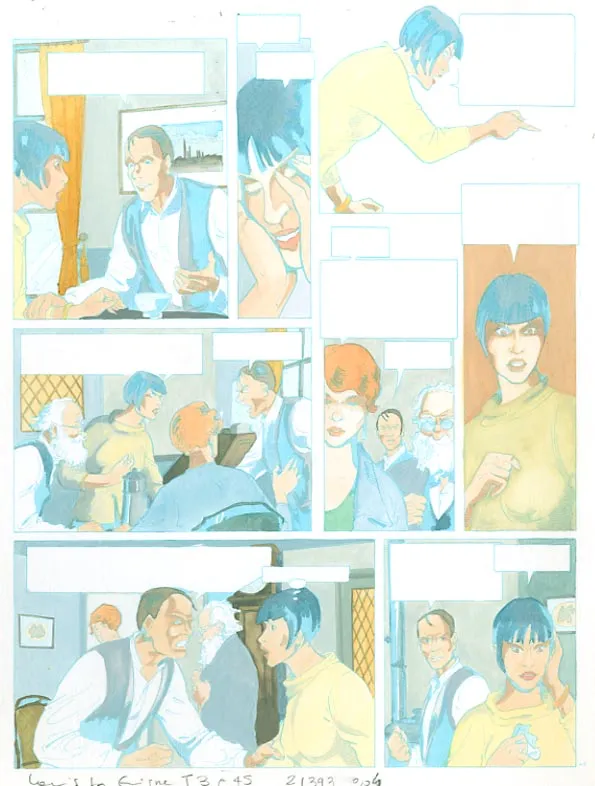 Color layout, Louis la Guigne, Un automne à Berlin (T.3), Jean-Paul Dethorey