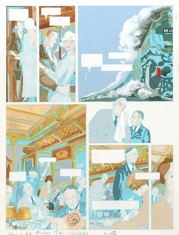 Mise en couleurs, Louis la Guigne, Le jour des faucons (T.4), Jean-Paul Dethorey