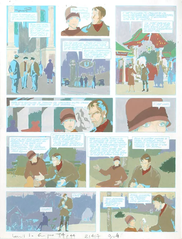 Mise en couleurs, Louis la Guigne, Le jour des faucons (T.4), Jean-Paul Dethorey