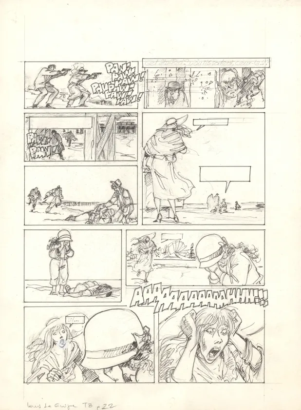 Illustration noir et blanc, Louis la Guigne, Fureur (T.8), Jean-Paul Dethorey