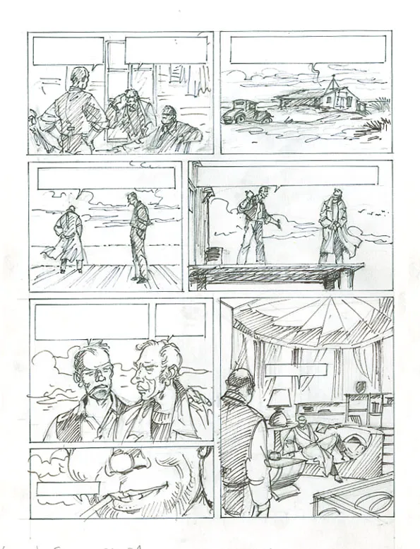Black and white illustration, Louis la Guigne, Fureur (T.8), Jean-Paul Dethorey