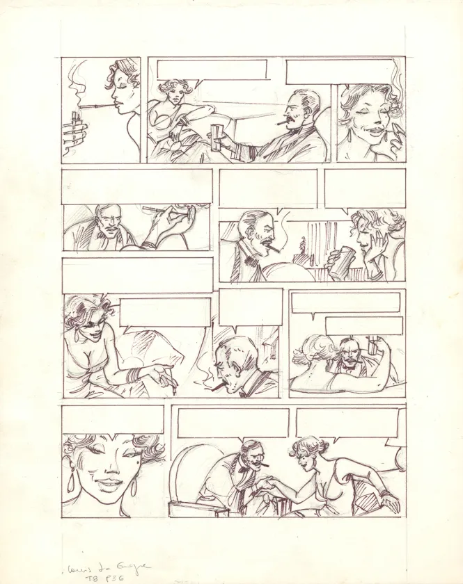 Black and white illustration, Louis la Guigne, Fureur (T.8), Jean-Paul Dethorey