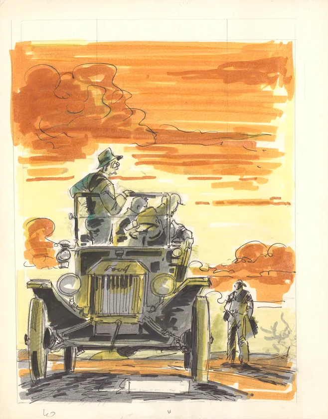 Cover project, Louis la Guigne, Les vagabonds (T.7), Jean-Paul Dethorey
