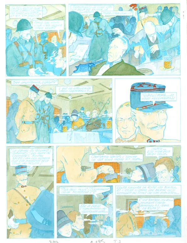 Color layout, Louis la Guigne, Un automne à Berlin (T.3), Jean-Paul Dethorey