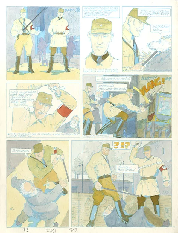 Color layout, Louis la Guigne, Un automne à Berlin (T.3), Jean-Paul Dethorey