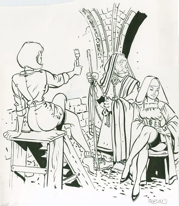 Illustration noir et blanc, Fanfoué des Pnottas, Félix Meynet