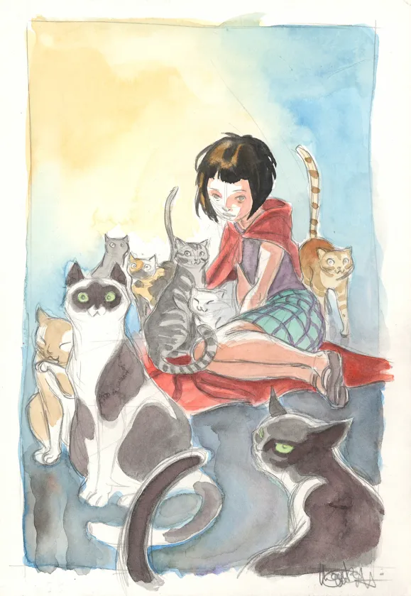 Colored illustration, Talisman, Le Grimoire des Souhaits (T.1), Montse Martin