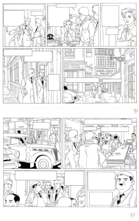 Black and white original page, Kaplan & Masson, La théorie du chaos (T.1), Jean-Christophe Thibert