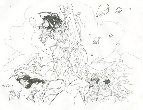 Illustration noir et blanc, Daisies - Affogato All' Amarena, Claire Wendling