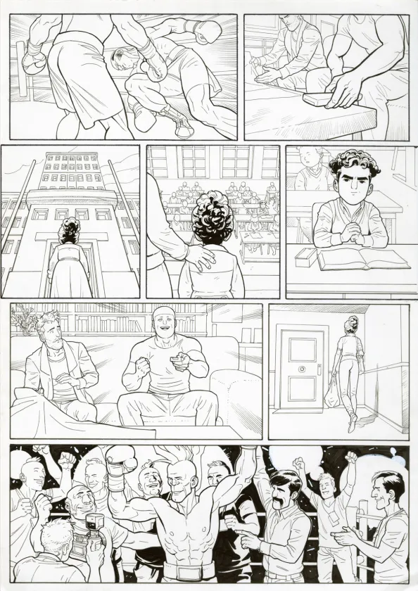 Planche noir et blanc, Ken games, Ciseaux (T.3), Marcial Toledano