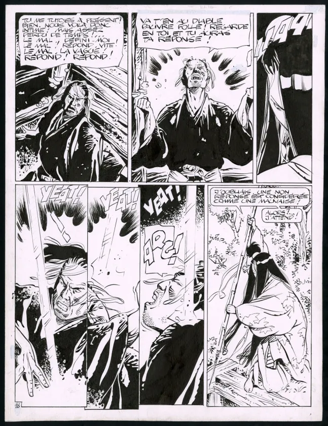 Planche noir et blanc, Kogaratsu, Le protocole du mal (T.12), Marc Michetz