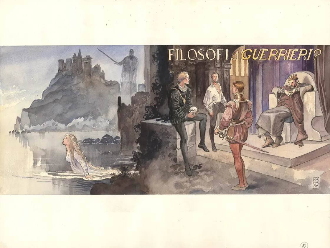 Colored illustration, Milo Manara
