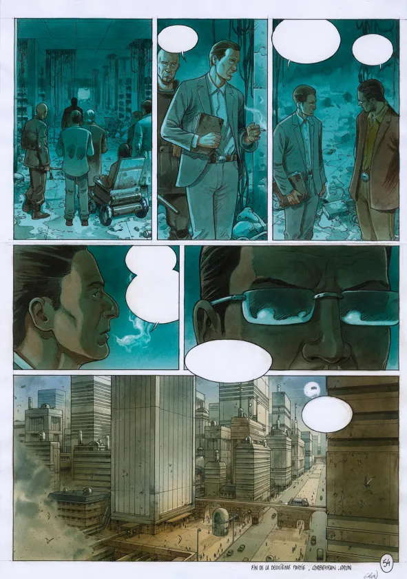 Planche couleur, Metronom', Station orbitale (T.2),  Grun