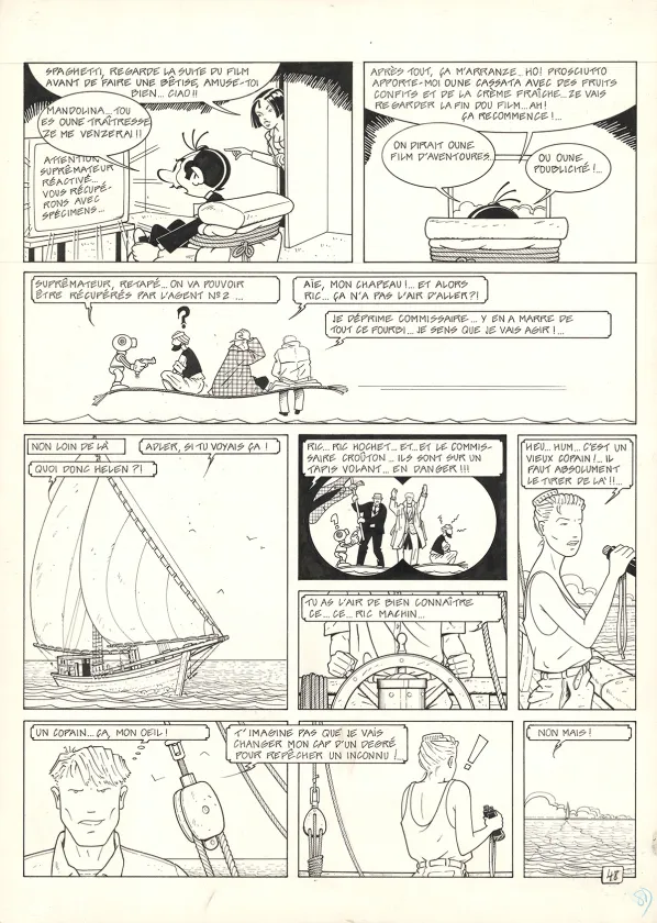 Planche noir et blanc, Adler, René Sterne