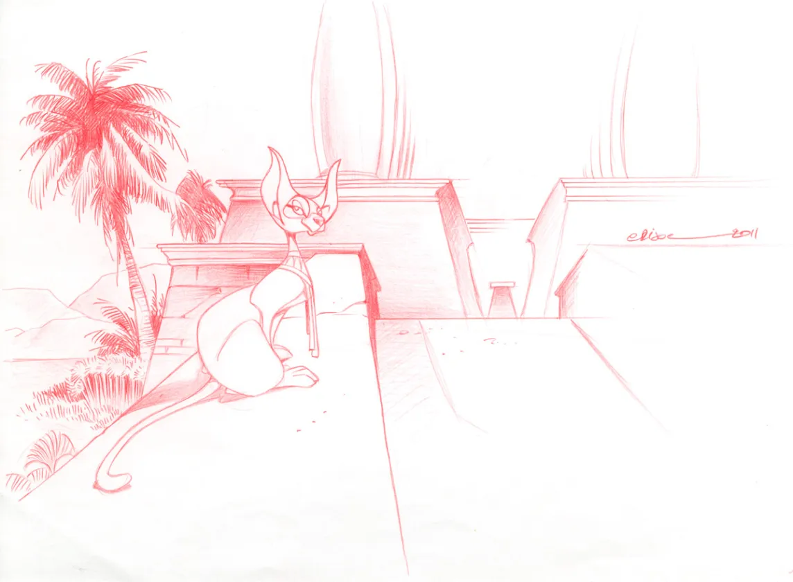 Sketch, Les Dieux du Nil, La Balade de Néfertiti (T.1),  Crisse
