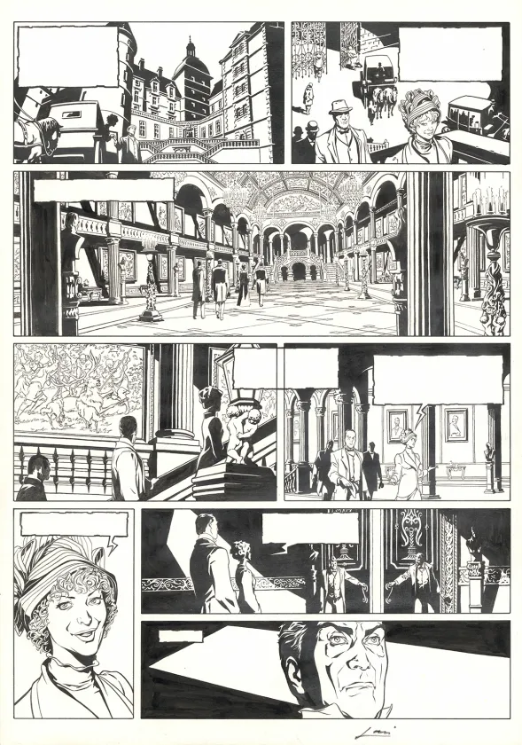 Planche noir et blanc, Sherlock Holmes & les vampires de Londres, L'appel du sang (T.1),  Laci