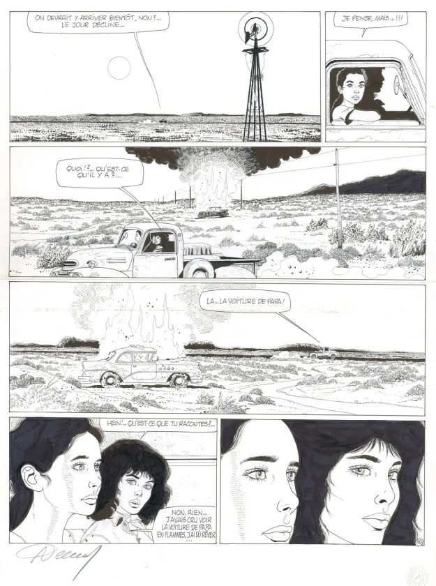 Planche noir et blanc, Santiag,  Renaud