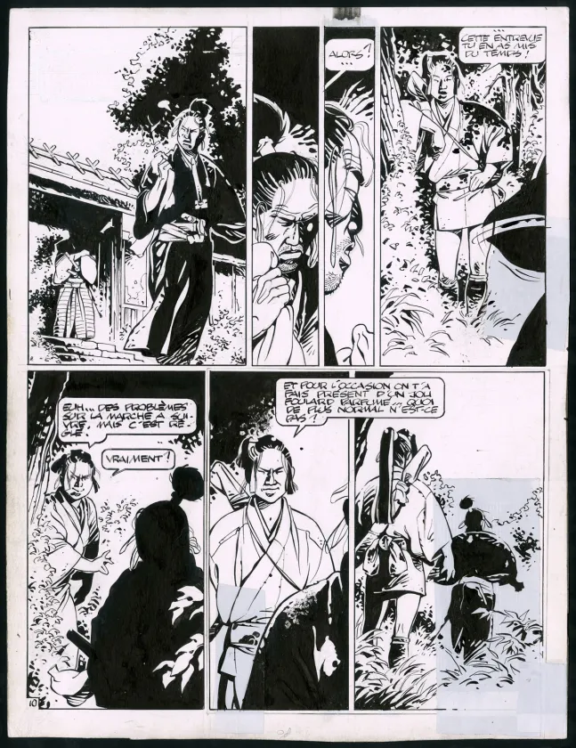 Black and white original page, Kogaratsu, Marc Michetz
