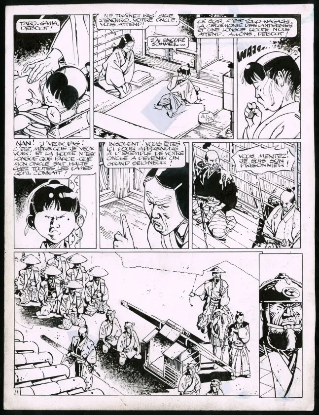 Black and white original page, Kogaratsu, Marc Michetz