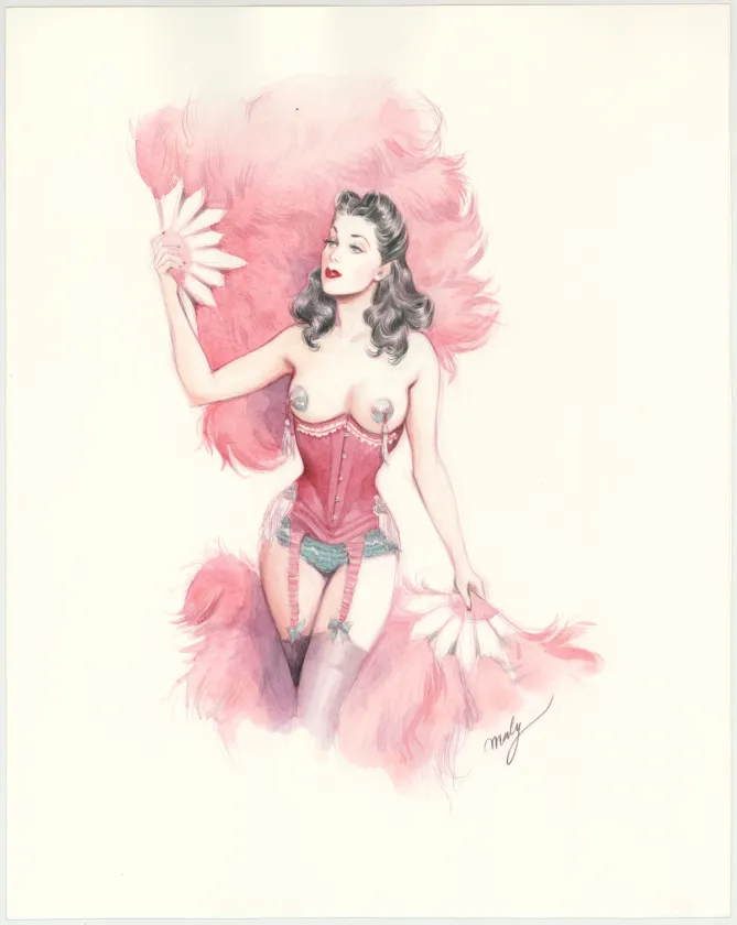 Illustration couleur, Pin-up Art, Maly Siri